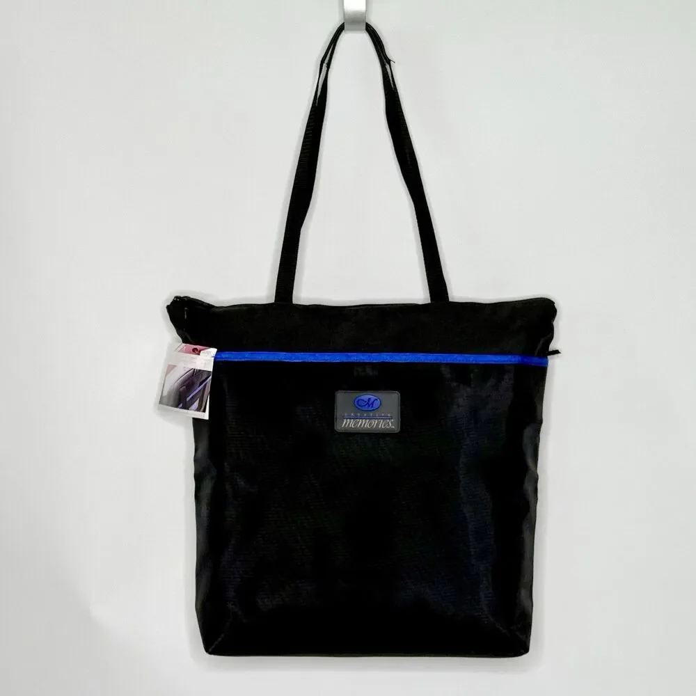CREATIVE MEMORIES Black Nylon & Mesh Project Tote Bag Scrapbooking Crafting- NWT